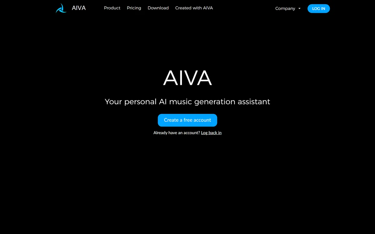 AIVA screenshot