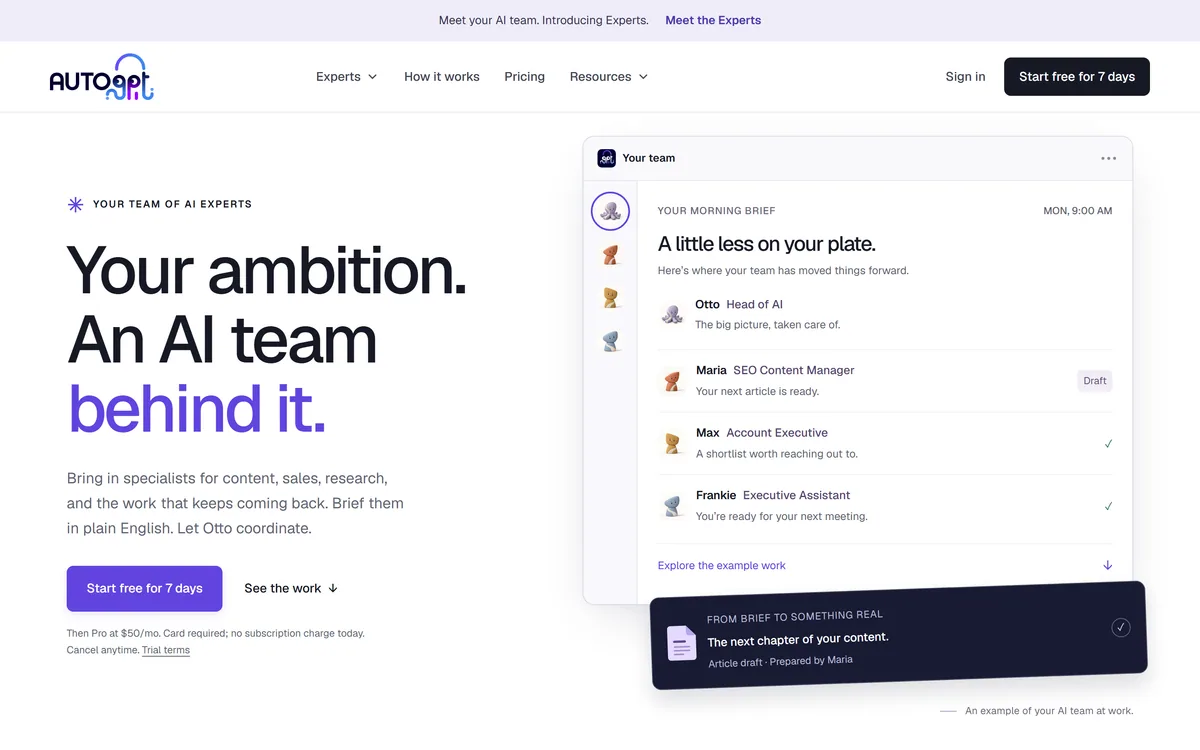 AutoGPT screenshot