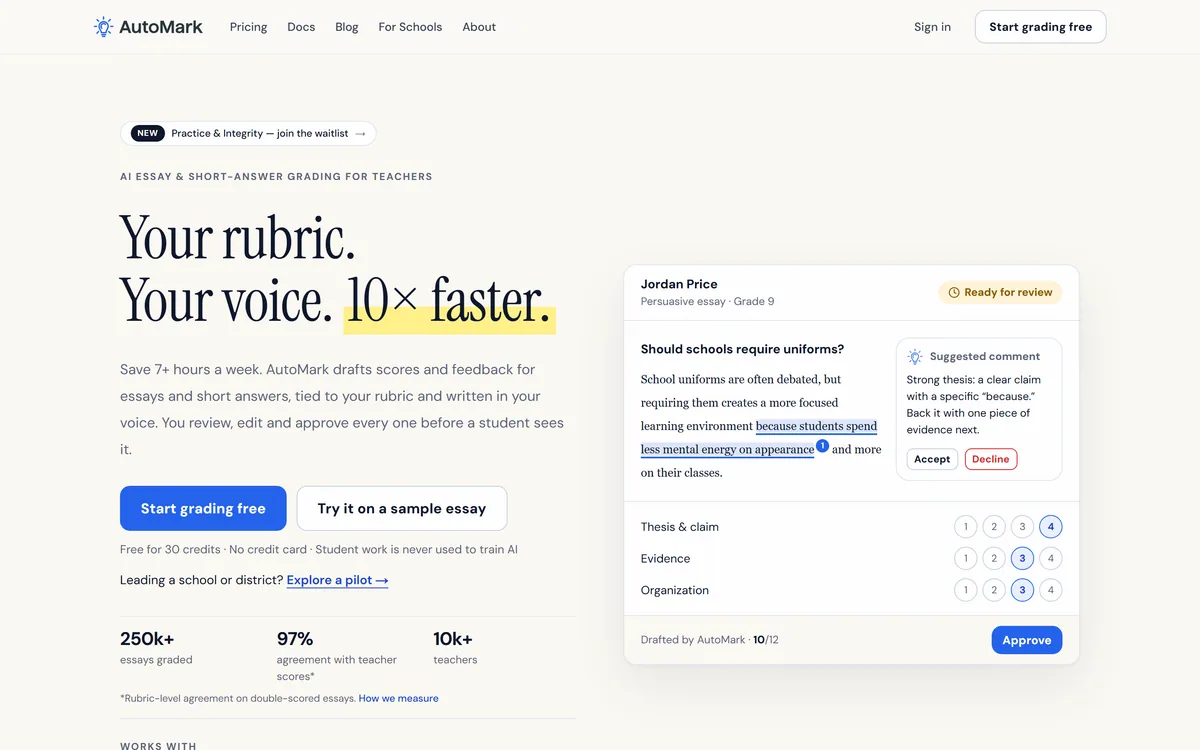 AutoMark screenshot