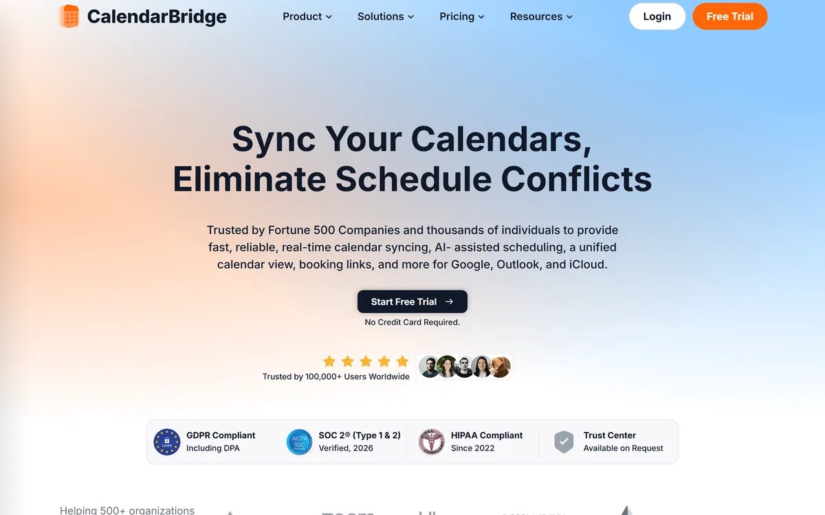 CalendarBridge screenshot