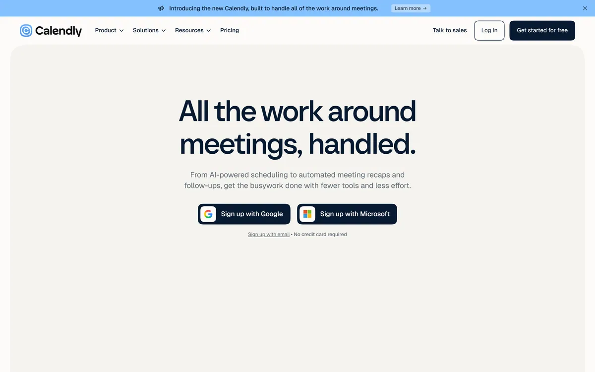 Calendly screenshot