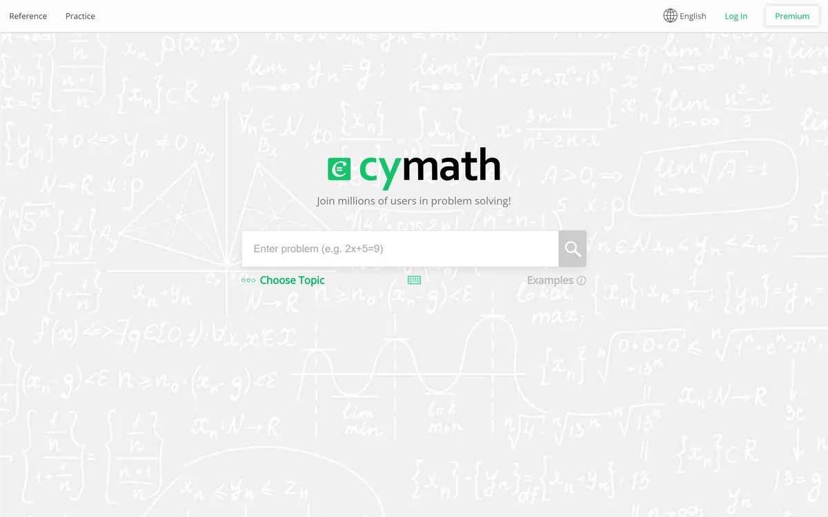 Cymath screenshot