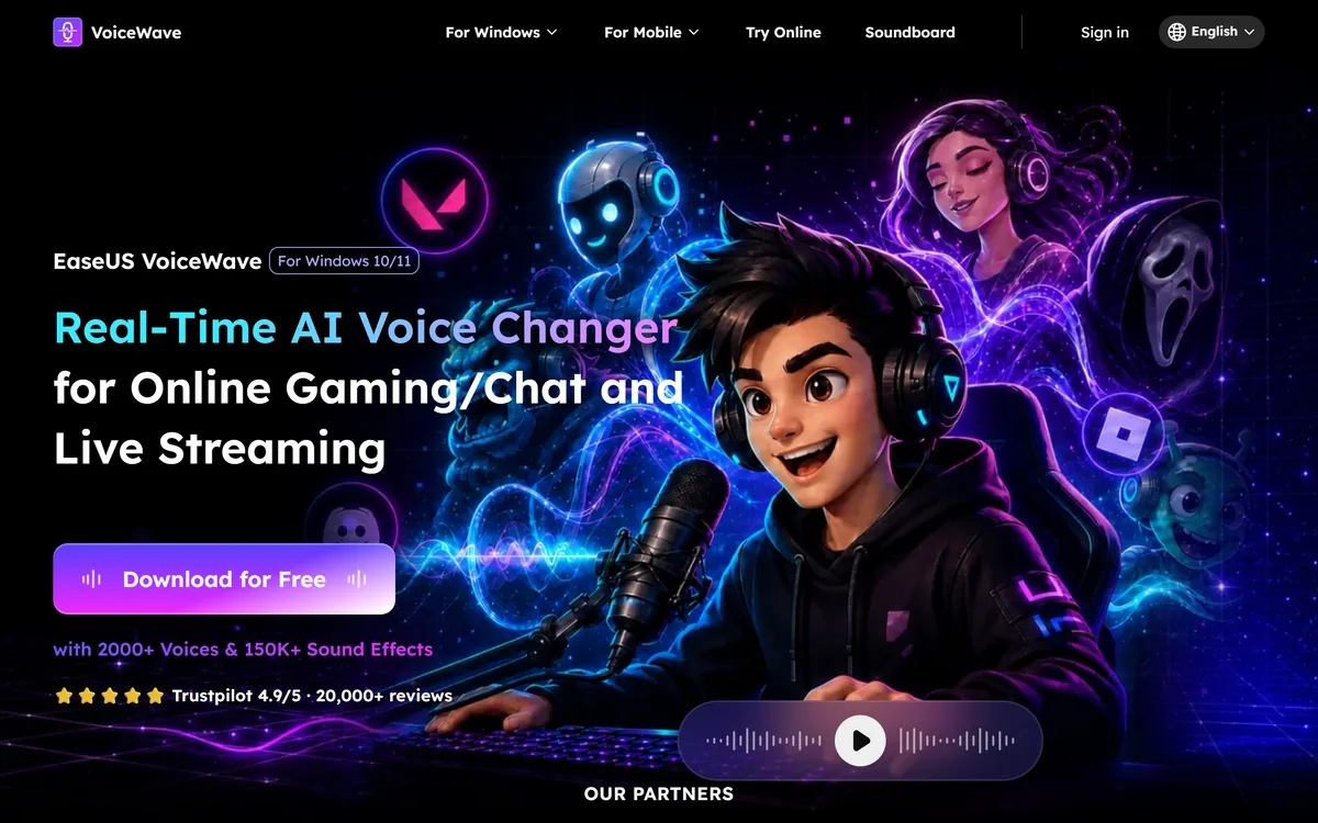 EaseUS VoiceWave screenshot