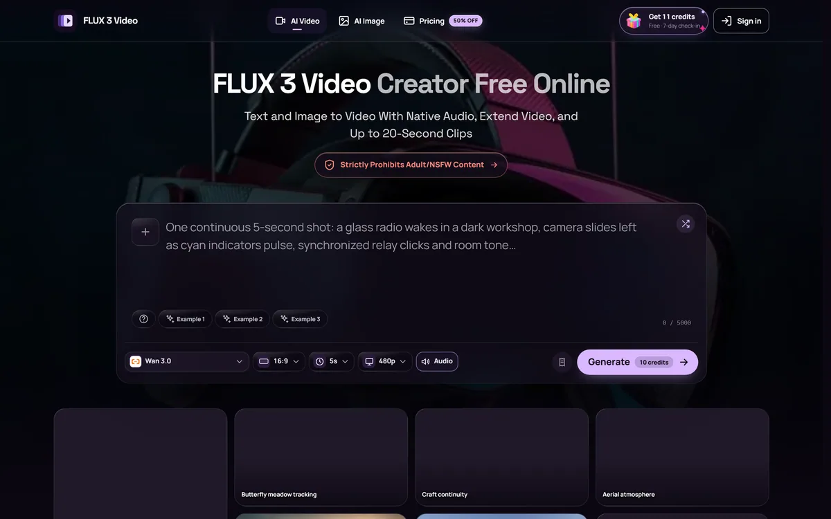 Flux3 Video Creator screenshot