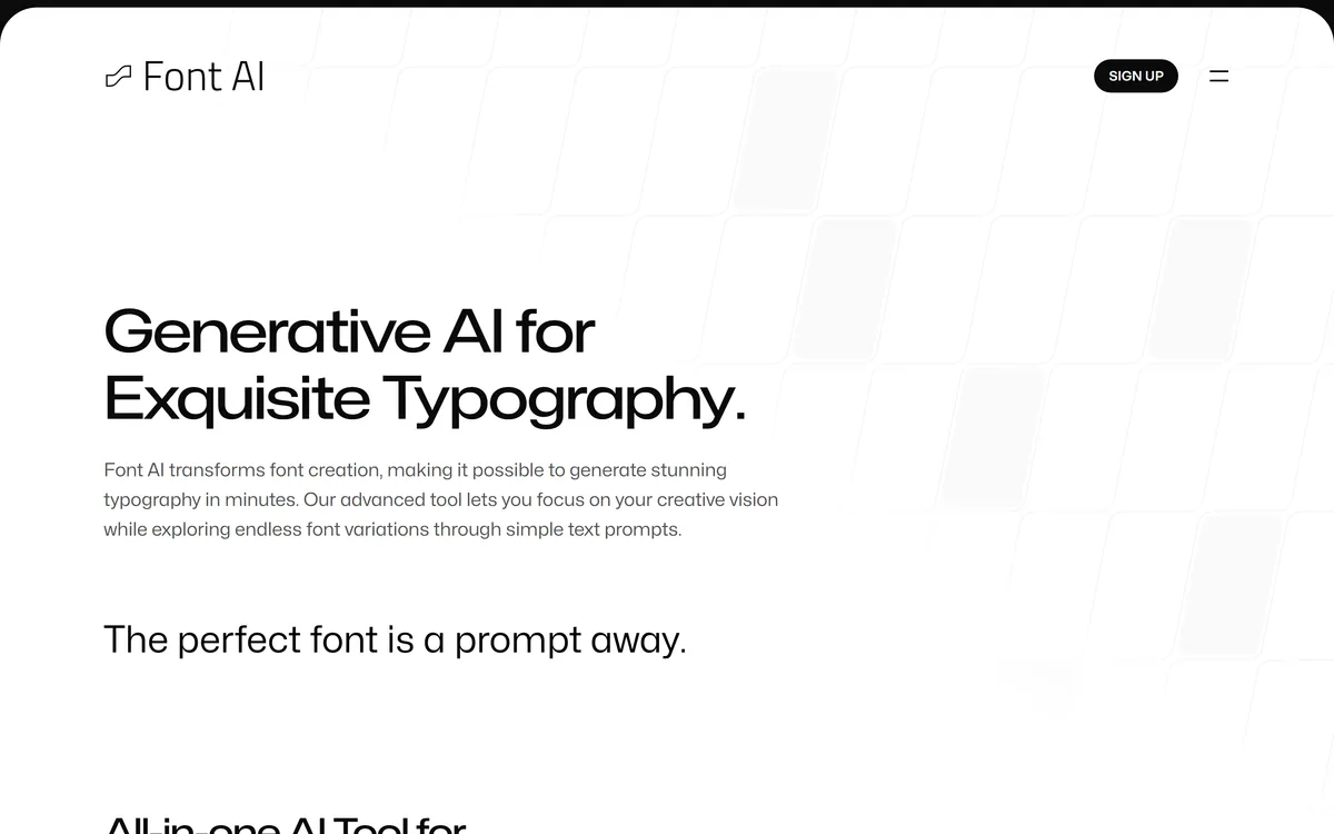 Font AI screenshot