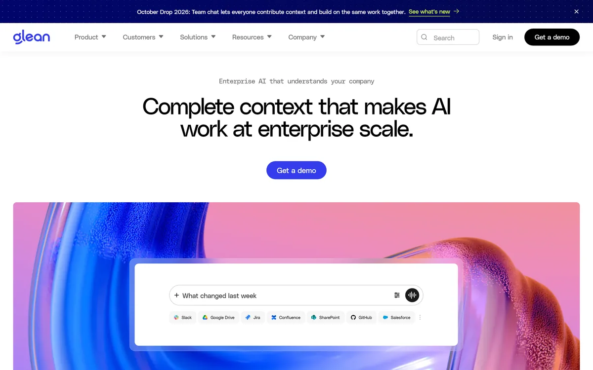 Glean screenshot