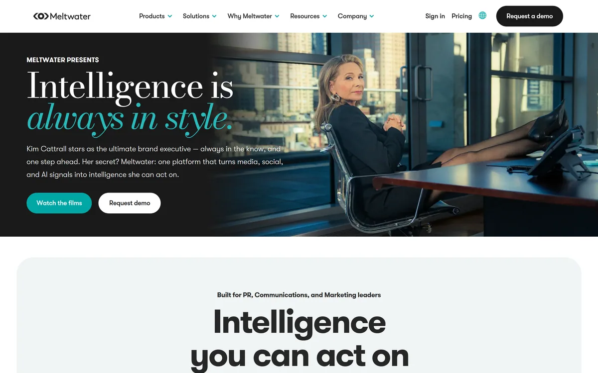 Meltwater screenshot