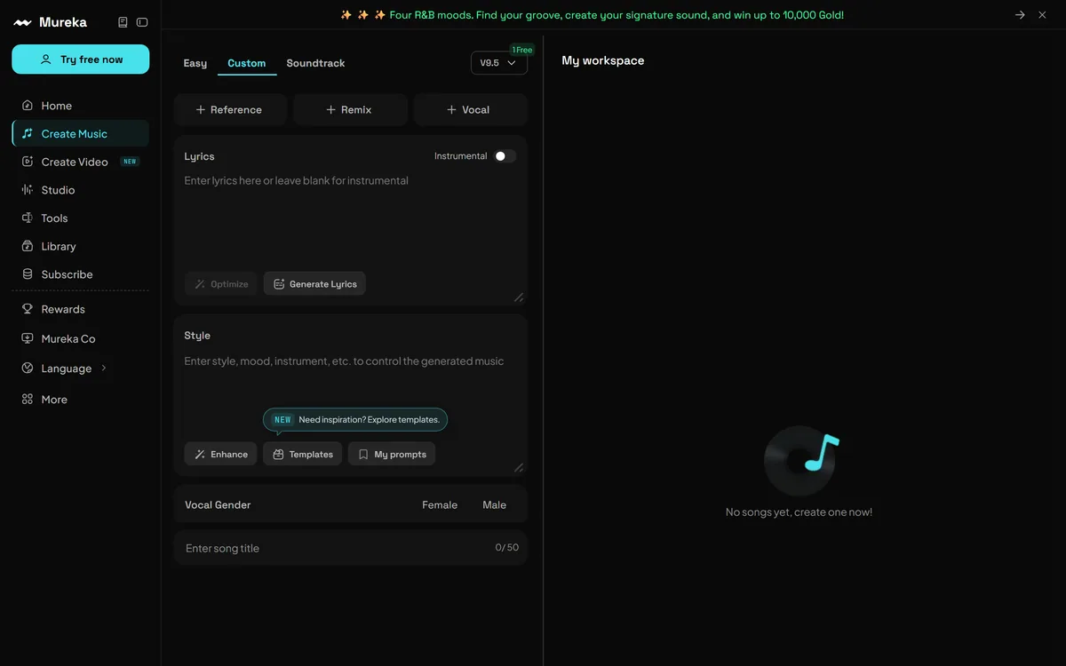 Mureka screenshot