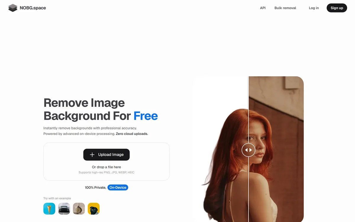 NOBG.space screenshot
