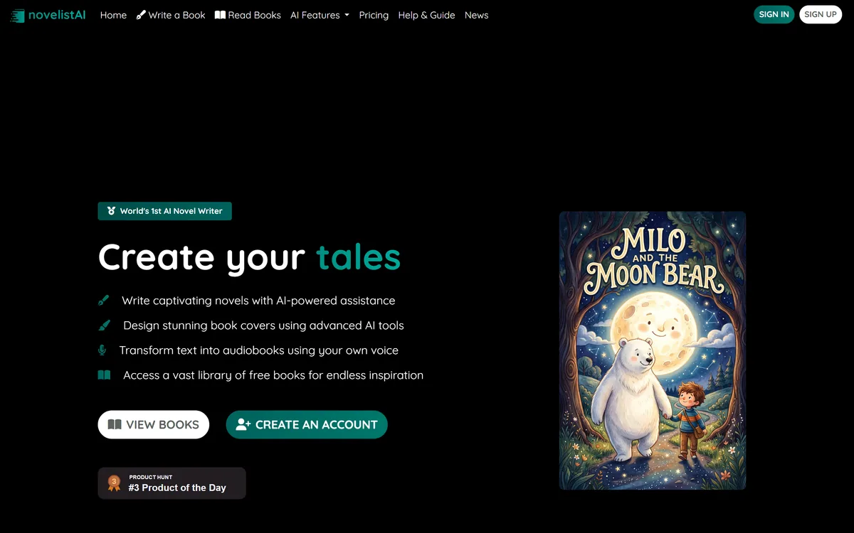 NovelistAI screenshot