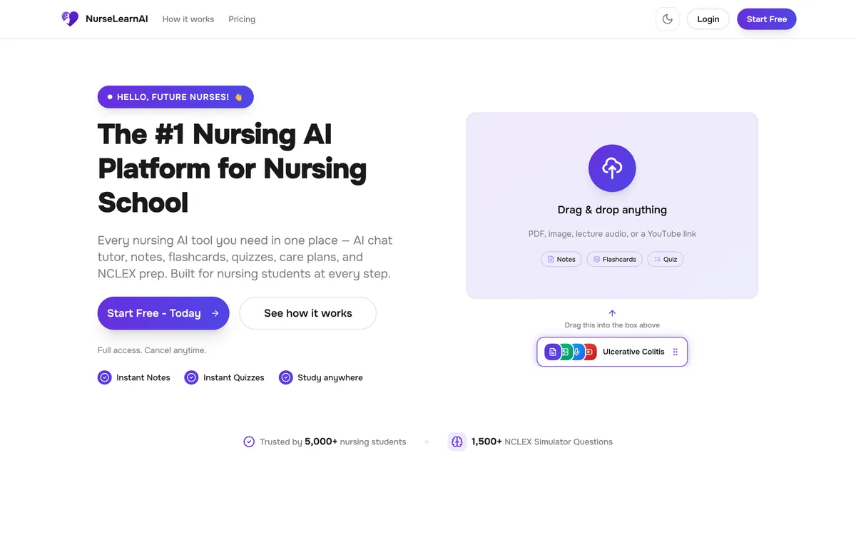 NurseLearn AI screenshot