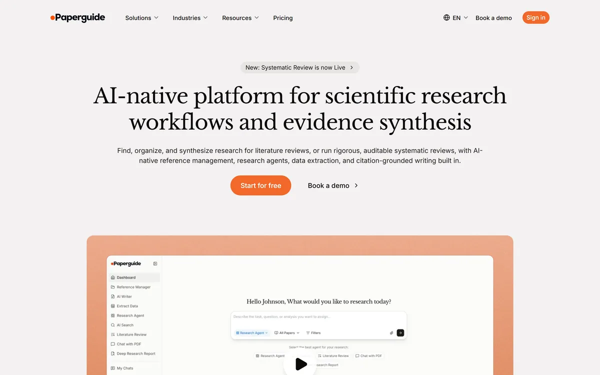Paperguide screenshot