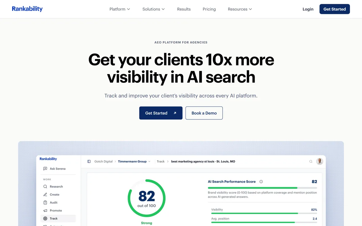 Rankability screenshot