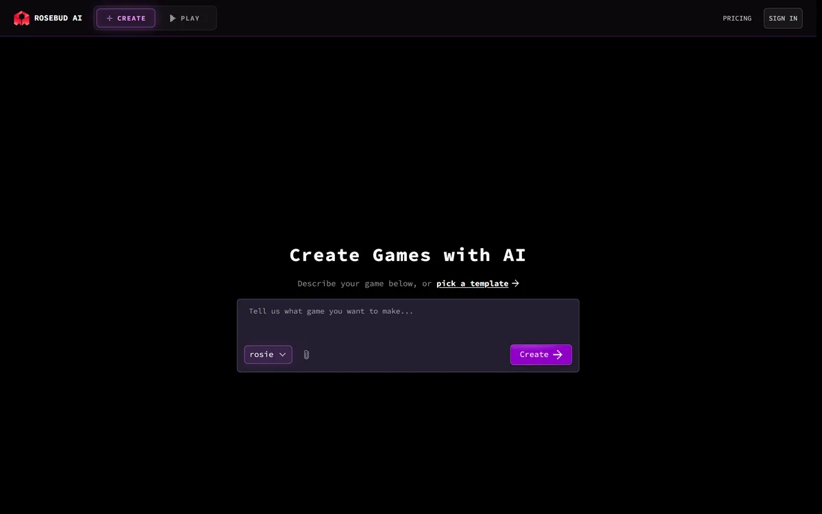 Rosebud AI screenshot