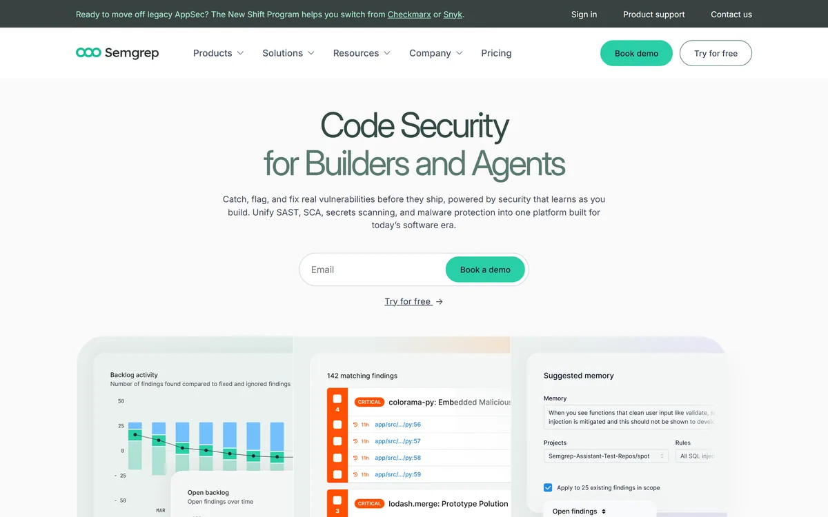 Semgrep screenshot