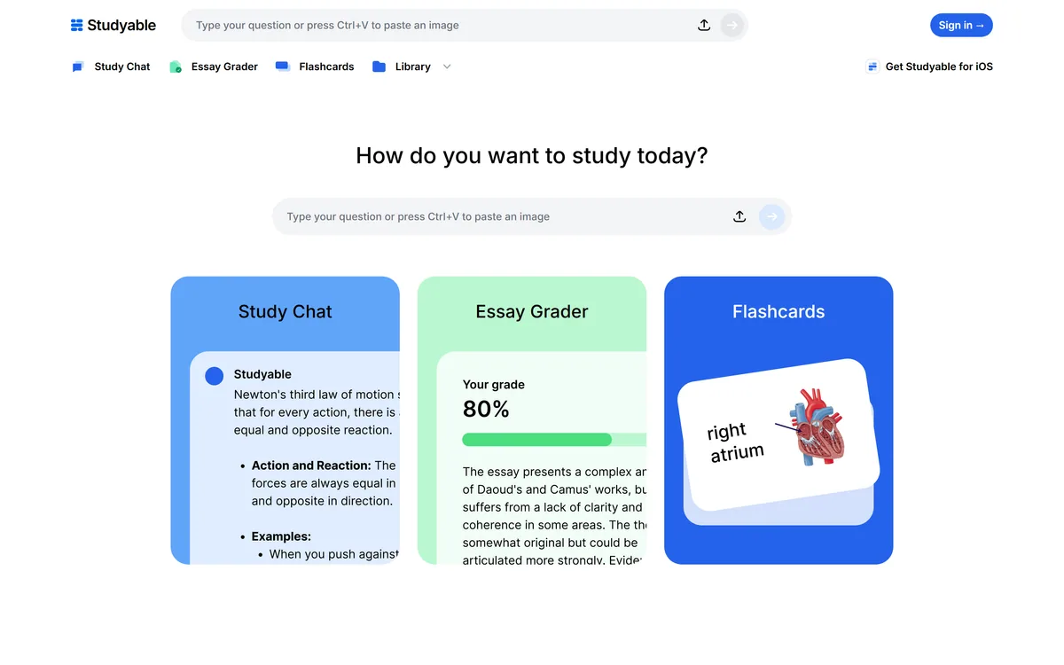 Studyable screenshot