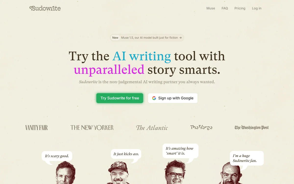 Sudowrite screenshot