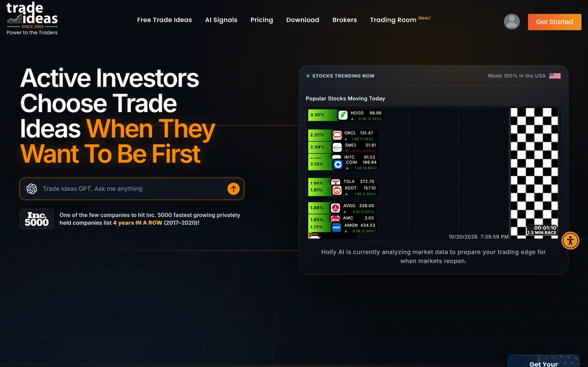 Trade Ideas screenshot
