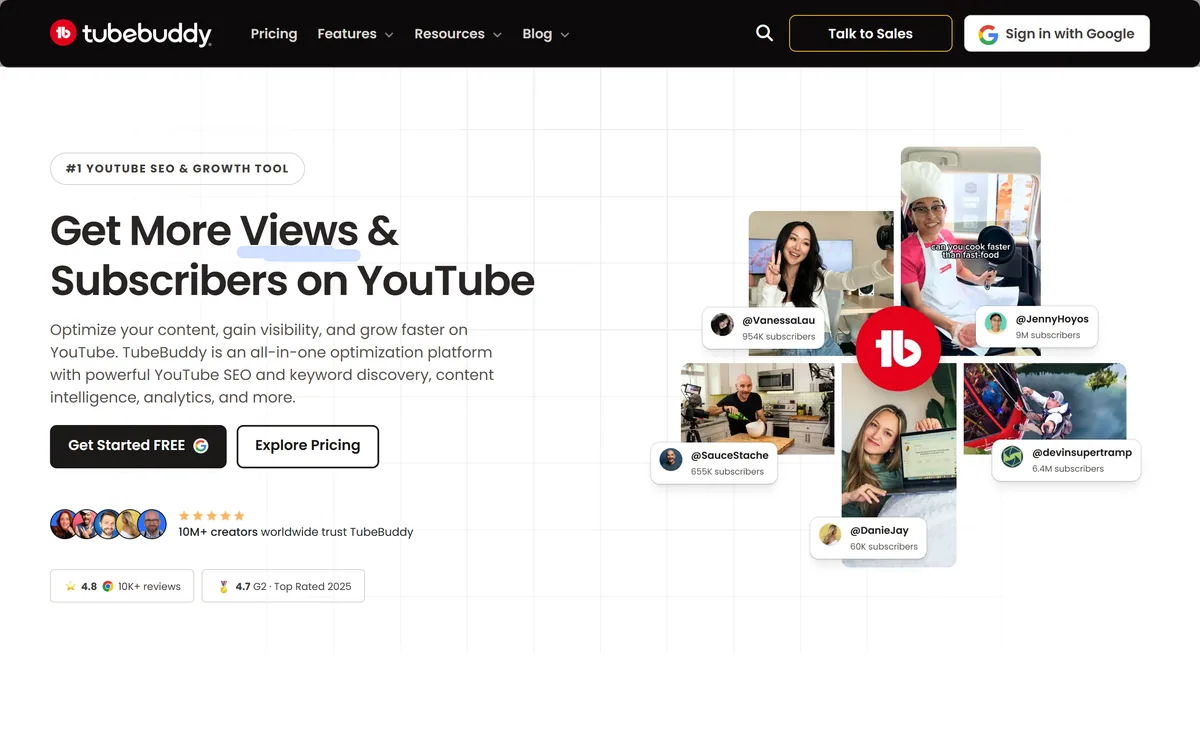 TubeBuddy screenshot